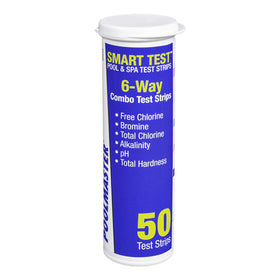 Poolmaster smart test 6-way strip bottle for quick water readings