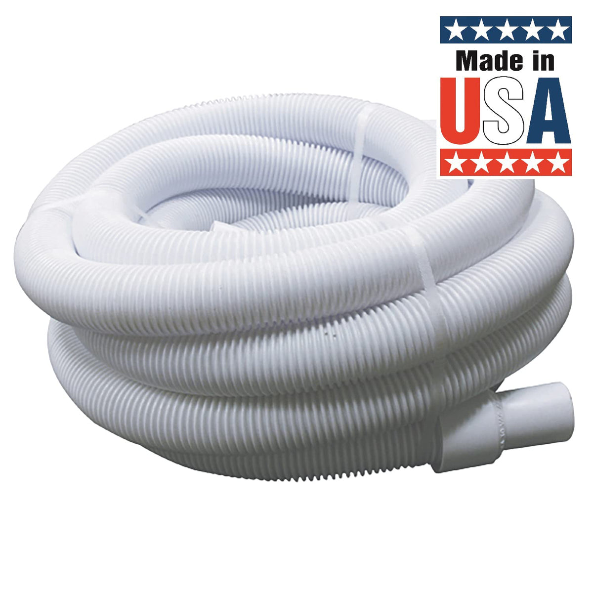 Poolmaster spiral-wound hose delivers strength and high water flow.