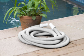 Poolmaster UV-protected hose resists sun damage for durable pool maintenance.