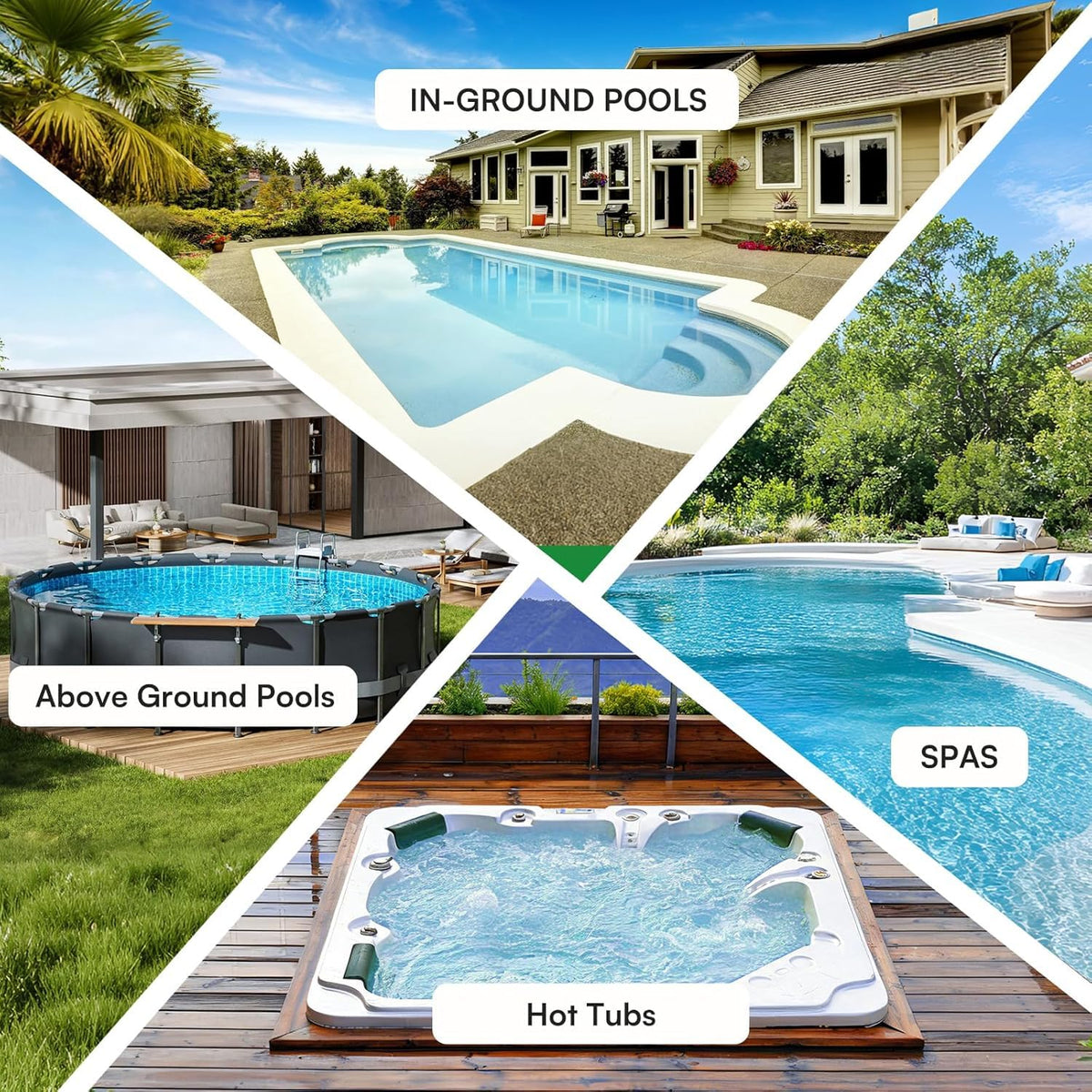 PoolMr charger included for fast cordless recharge after use