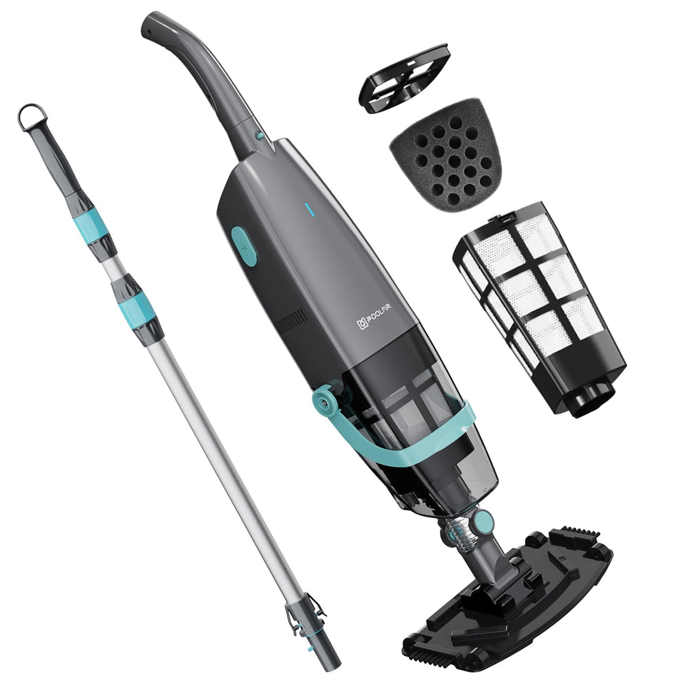 PoolMr cordless handheld pool vacuum battery life for prolonged cleaning sessions