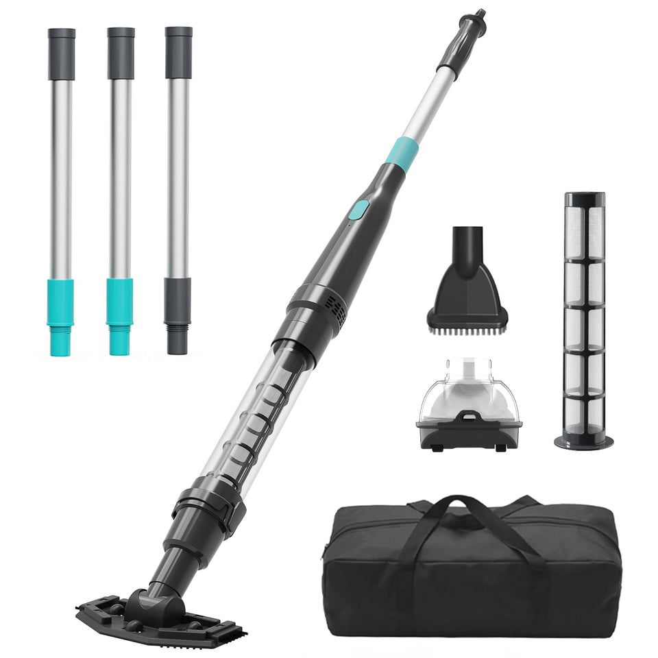 PoolMr handheld vacuum ultralight design with strong suction for easy pool cleaning