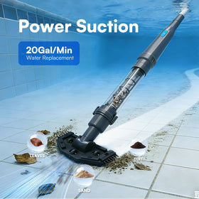 PoolMr vacuum cleans hot tubs with compact cordless system for quick spa tidying