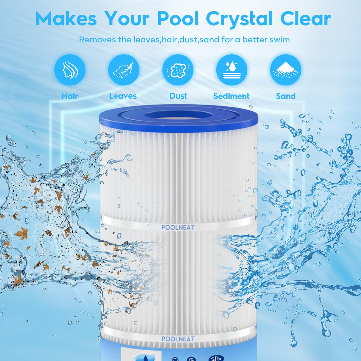 POOLNEAT CCP420 durable shell ready for rinsing and reuse