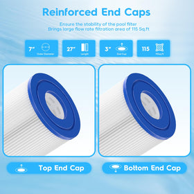 POOLNEAT trilobal fiber technology boosts filtration efficiency and longevity.