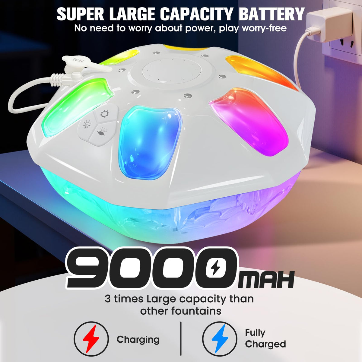 PoolPop 3-tier light design bathing water with layered illumination