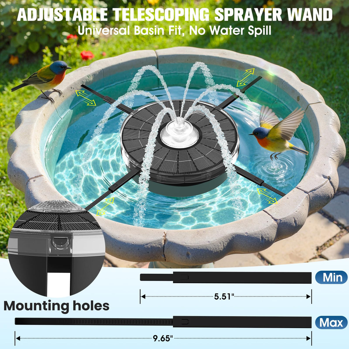PoolPop adjustable tubing set to 11–19 inches