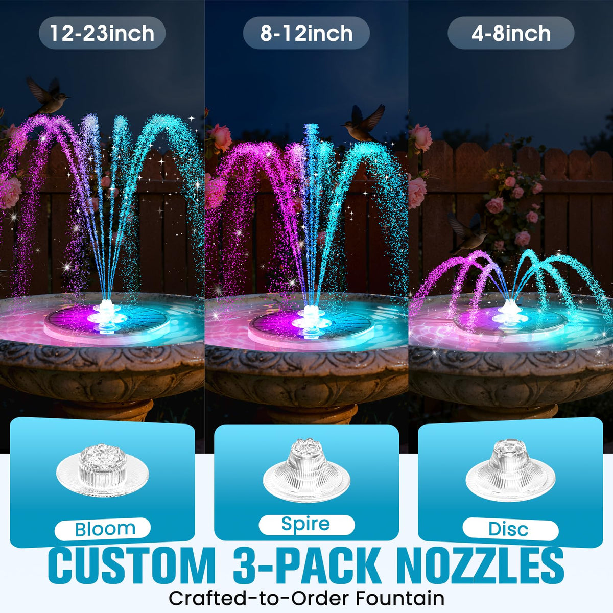 PoolPop twilight auto-light sensor casting soft glow at dusk