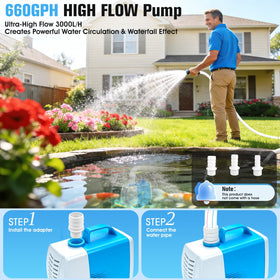 PoolPop ergonomic handle eases lifting during pond maintenance