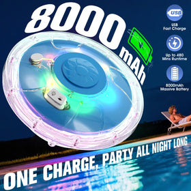 PoolPop six LED lighting modes create dynamic pool lighting for events.