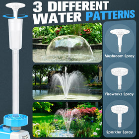 PoolPop three spray modes create dynamic fountain shapes for yards