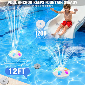 PoolPop weighted anchor keeps the fountain steady and upright