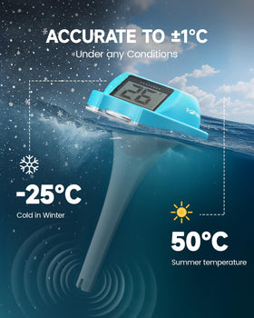 PoolPrime solar-powered design eliminates battery changes.