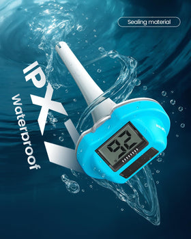 PoolPrime displays at 45-degree tilt for easy readability.