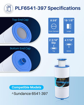 POOLPURE 6541-397 inner filter 6473-164 enhances water flow and cleanliness