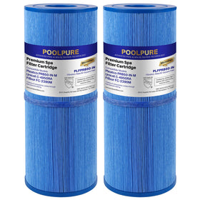 POOLPURE antimicrobial spa filter pack improves water clarity for a cleaner soak.