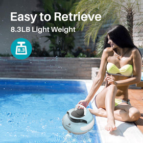 PoolPure Aquaguard SE II fixed navigation wheel ensures an efficient N-shaped route for in-ground pools.