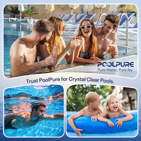 POOLPURE C-4310 spa filter with clear dimensions and fit guidance.