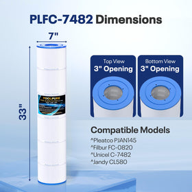 PoolPure C-7482 inside core detail highlighting robustness and fast debris capture.