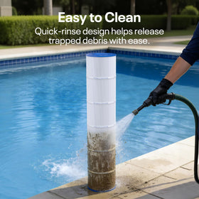 PoolPure C-7482 dirt-locking technology eases cleaning.