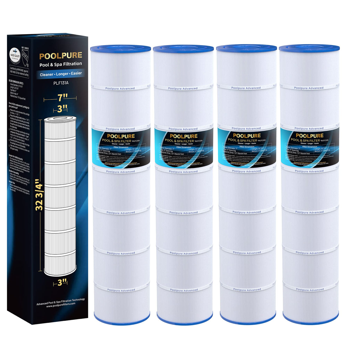 PoolPure C5030 front view highlighting compact cartridge design for quick replacement