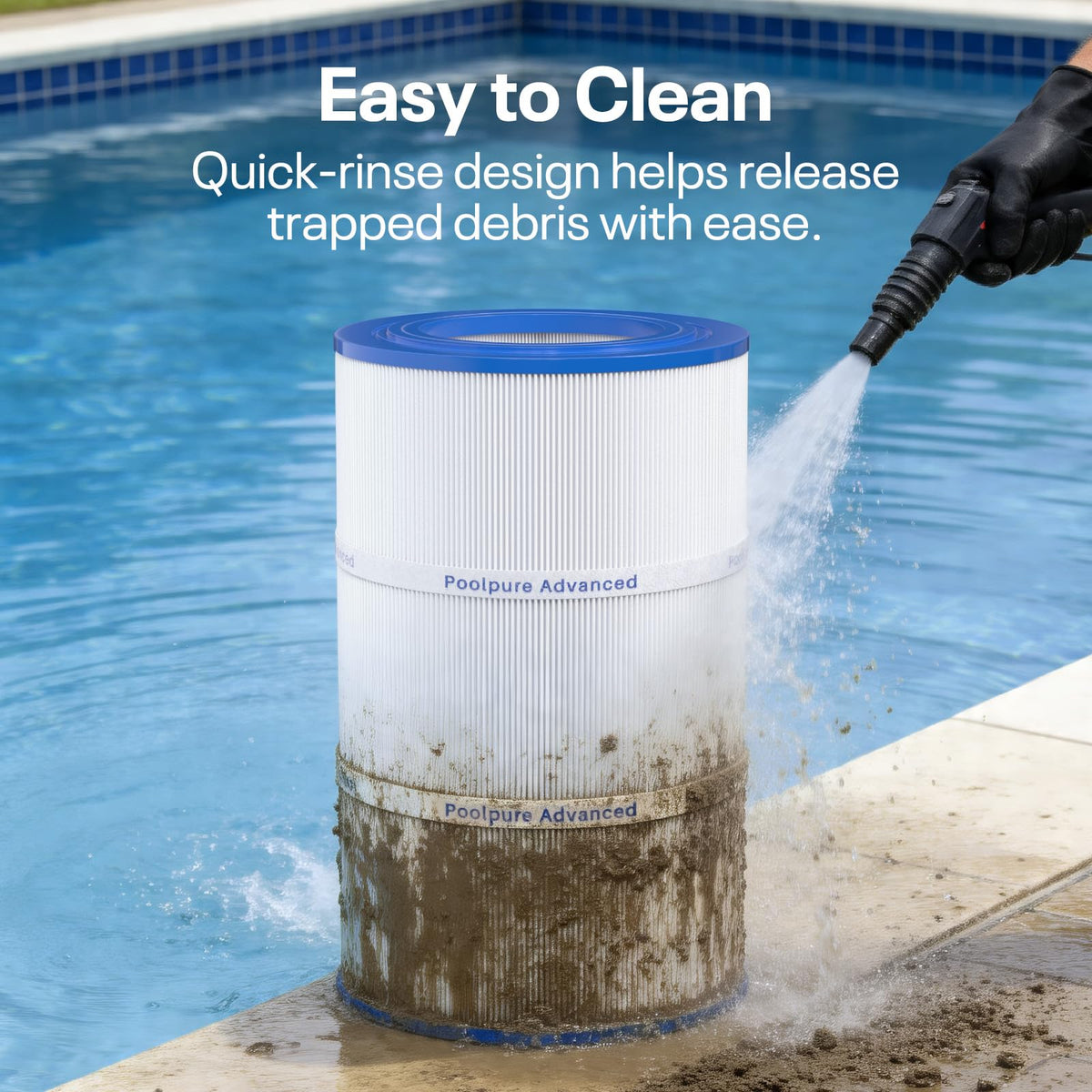 POOLPURE delivers crystal-clear water for pools and spas.
