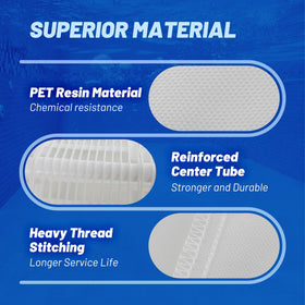 PoolPure DE grid flow-optimized design reduces resistance and clogs