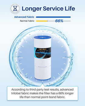 POOLPURE easy maintenance cartridge—simple cleaning routine in practice.