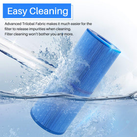 POOLPURE easy rinse design reduces maintenance time and effort.