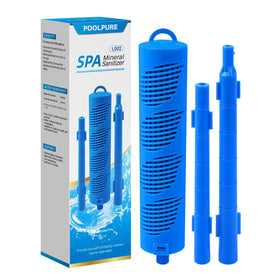 PoolPure hot tub mineral stick package improves ease of use and water quality.
