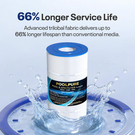 Dimensions and specs of POOLPURE PA100S ensure compatibility with Hayward filters.