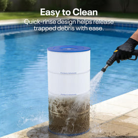 NSF/ANSI 50 certified POOLPURE PA100S for trusted water clarity.