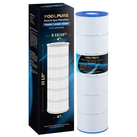 POOLPURE PLFPJANCS250 front view cartridge with 4-inch openings for easy fit