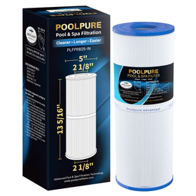 PoolPure PLFPRB25-IN filter core detail shows durable design for extended life