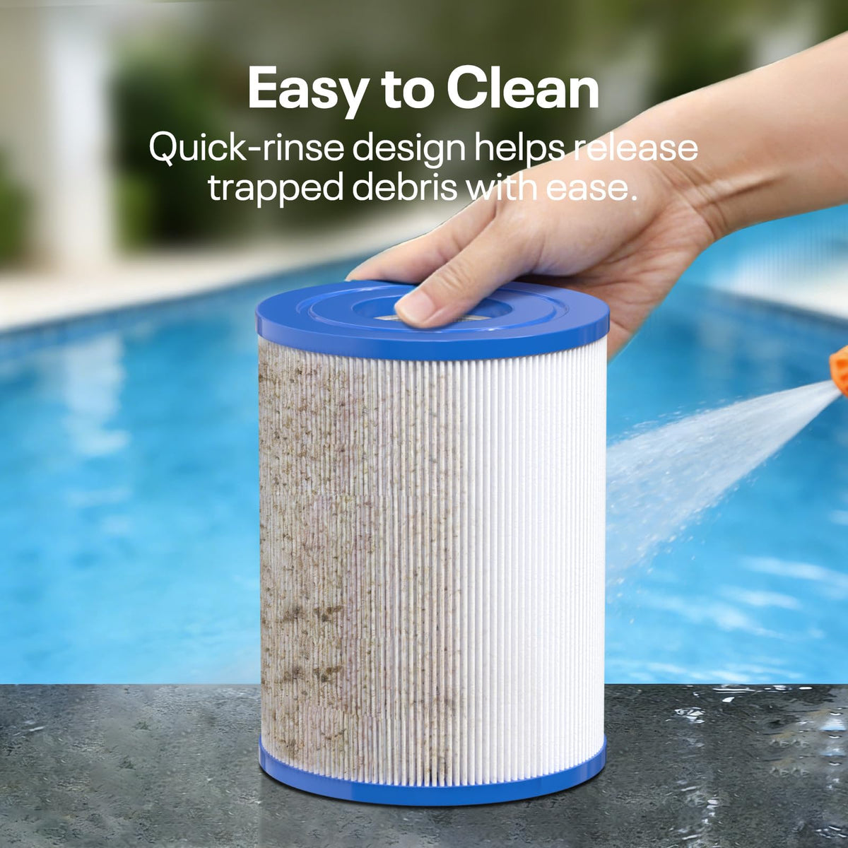 POOLPURE PRB25SF durable core extends filter life
