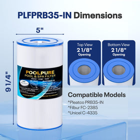 POOLPURE PRB35-IN close-up of Trilobal fabric filtration material.