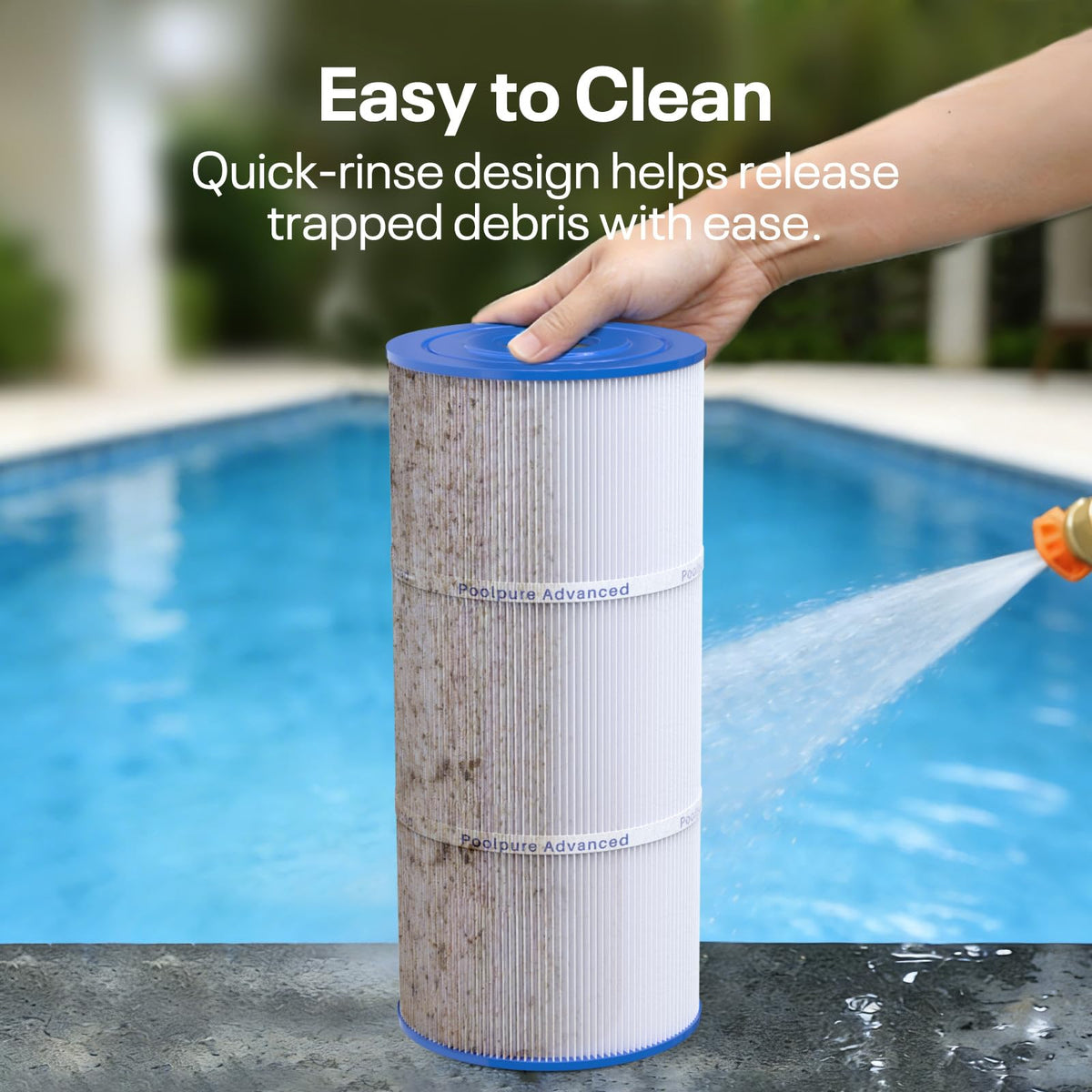 POOLPURE PWK35B spa filter tested in athletic environments for reliable filtration.