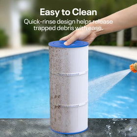 POOLPURE PWK35B spa filter tested in athletic environments for reliable filtration.