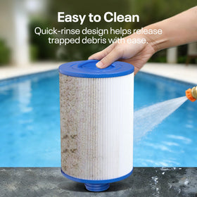 POOLPURE PWW50P3 50-micron filtration layer targets fine particles for clearer water.