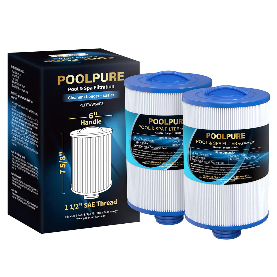 POOLPURE PWW50P3 spa filter assembly for Unicel-compatible units delivers reliable filtration.