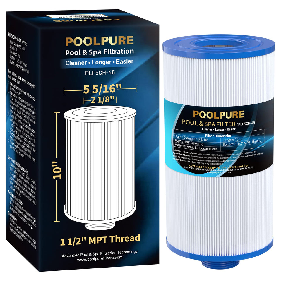 POOLPURE replacement filter for PFF50P4 with 45 sq ft filtration