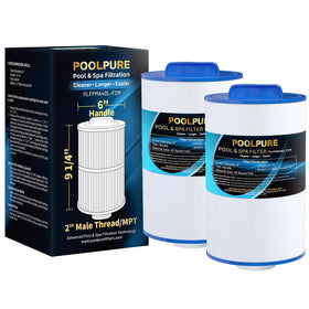 POOLPURE replacement spa filter PMA40L-F2M with handle and 2 inch MPT for easy installation
