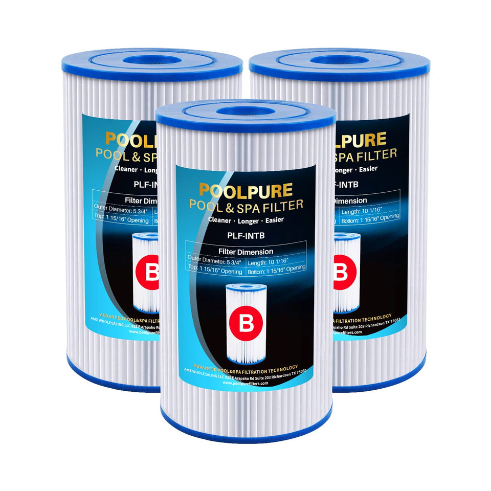 POOLPURE Type B replacement cartridge improves debris removal for clearer water