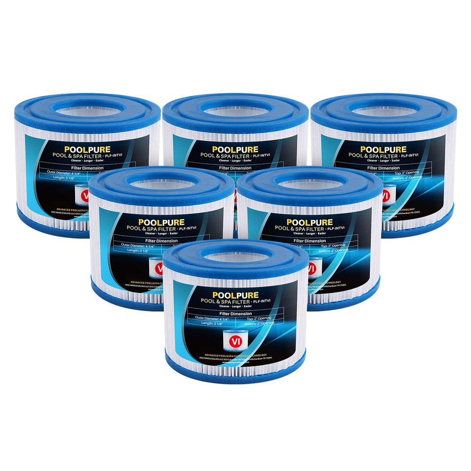 POOLPURE Type VI filter fabric close-up shows durable trilobal fibers for consistent spa filtration.