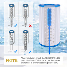 PoolPure water clarity and silky feel shot suggests inviting spa water.