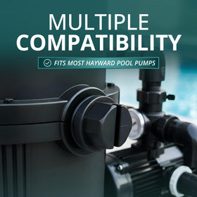 Poolrcfilters SPX1700FG drain plug close-up showing durable gasket.