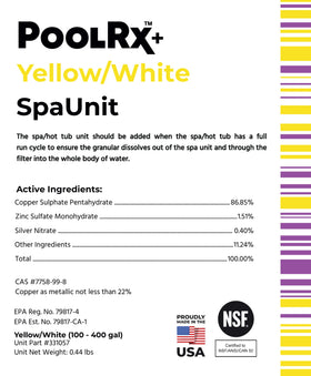 Pool RX+ reduces chemical demand for simpler spa maintenance and operation.