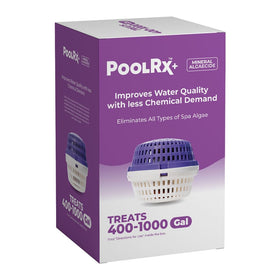 PoolRX+ spa unit front view, compact design for 400-1000 gallon spas.