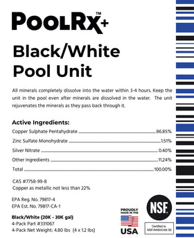 PoolRX usage tip card beside a deployed unit by pool.