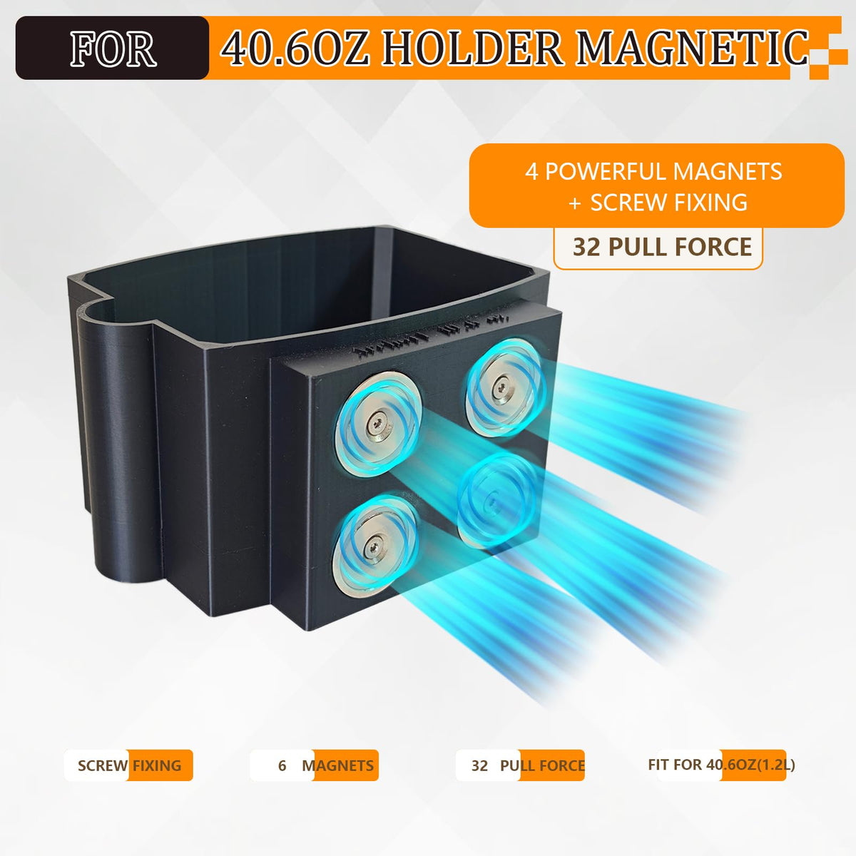 PoolTechX ultra-strong magnets attach to metal surfaces without drilling.
